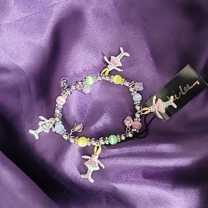Children's ballerina bunny bracelet